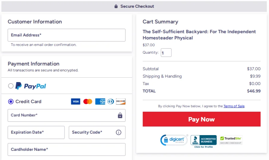 Self-Sufficient Backyard